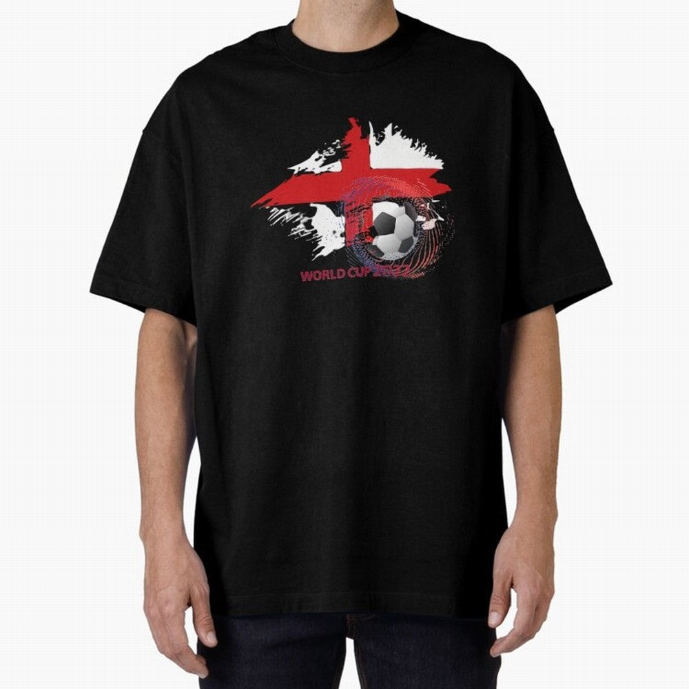 England World Cup 2022 Oversized T-Shirt Celebrate Fan Favorites in Global Football Passion for FIFA World Cup 2026 Group Stage, with Cristiano Ronaldo, Haaland and CR7, Spain, Match Day Excitement, Supporter Culture, Golden Goals and Global