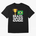 Brazil Soccer Team Fan Football Brazilian Flag 2022 T-Shirt - Brazil T shirt Soccer - Brazil Flag Vintage - Brazilian Oversized T-Shirt Experience the Global Stage of FIFA World Cup 2026 Group Stage Driven by Messi and Cristiano Ronaldo, France and