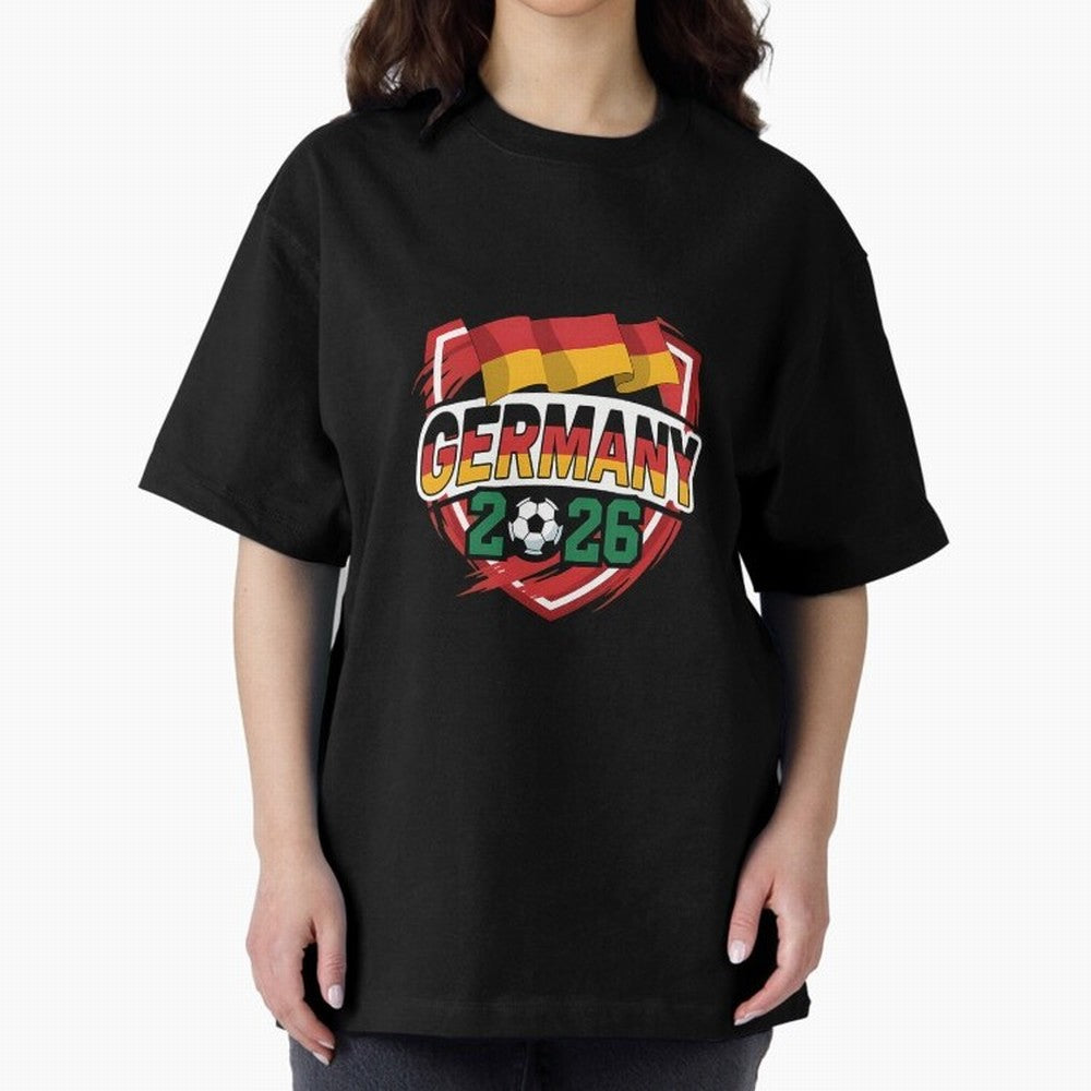 Germany World Cup 2026 Germany Football Oversized T-Shirt Make Every Kick Count in Global Football Passion for FIFA World Cup 2026 USA Canada Mexico, Capturing Cristiano Ronaldo, Haaland and CR7, Spain, Stadium Memories, Football Loyalty,