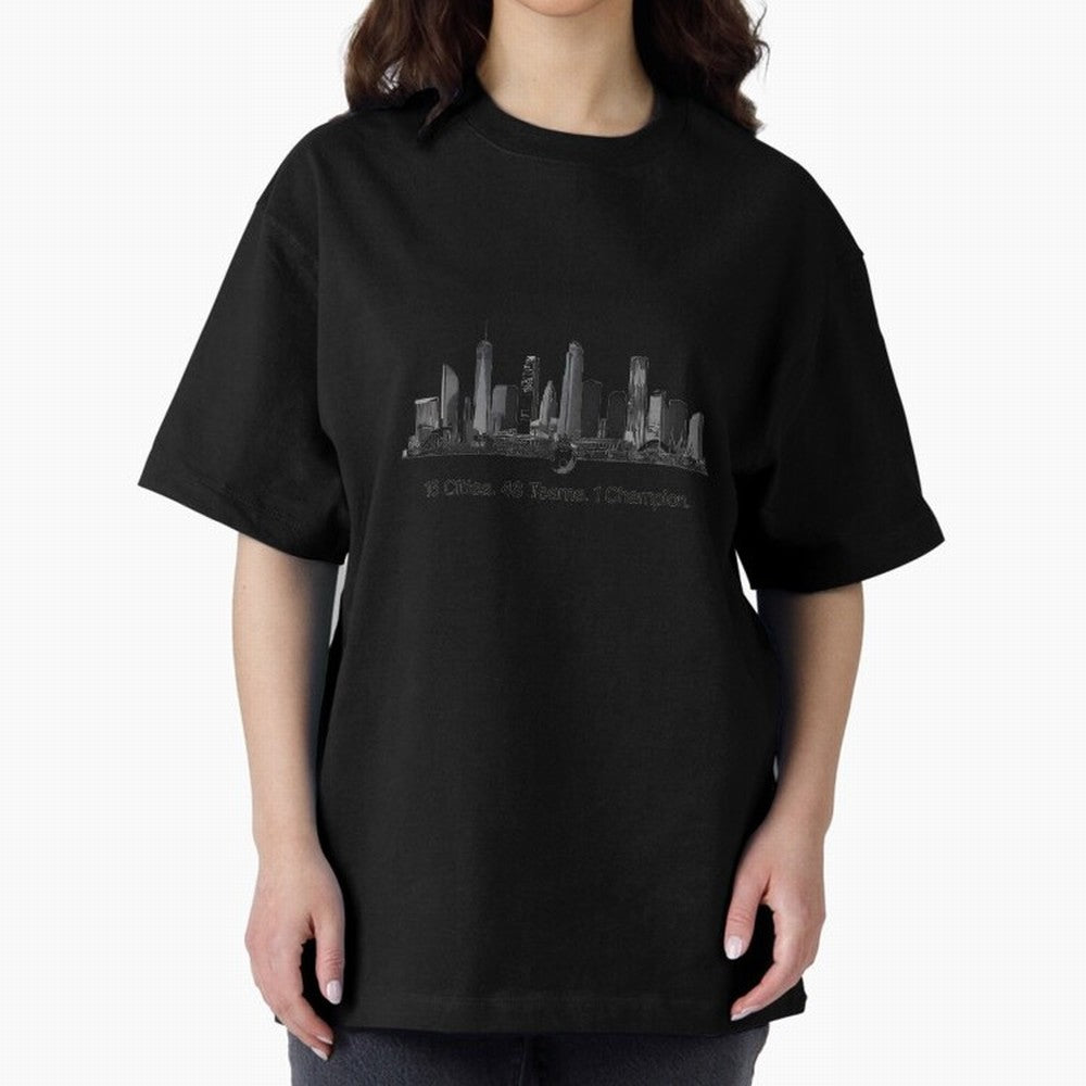 16 Cities 48 Teams 1 Champion World Cup 2026 Soccer T-Shirt_83656371 Oversized T-Shirt Join the FIFA World Cup 2026 Journey through Haaland and Mbappe Highlights, Spain Pride, Match Day Excitement, Supporter Culture, Golden Goals and Global