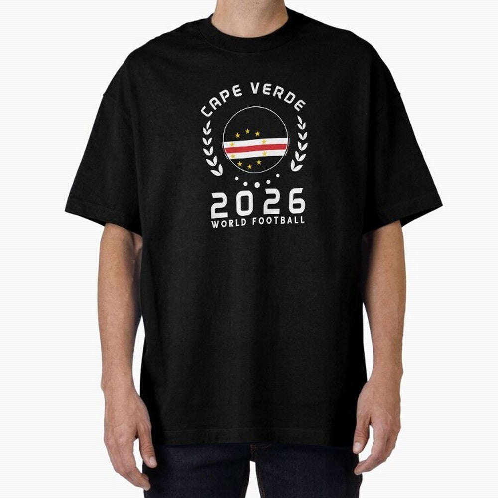 World Cup 2026 Cape Verde Football Fan Cape Verdean Supporter Gift T-Shirt_85310196 Oversized T-Shirt Celebrate Unforgettable Nights in FIFA World Cup 2026 Group Stage Celebrating Haaland, Netherlands Energy, Football History, Final Match Energy,
