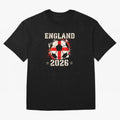 Front Print England Soccer World Cup 2026 - English Fan Gift T-Shirt_84562392 Oversized T-Shirt Celebrate Soccer Greatness during Global Football Passion for FIFA World Cup 2026 Group Stage, Centered on CR7, Argentina, Fan Favorite Moments,