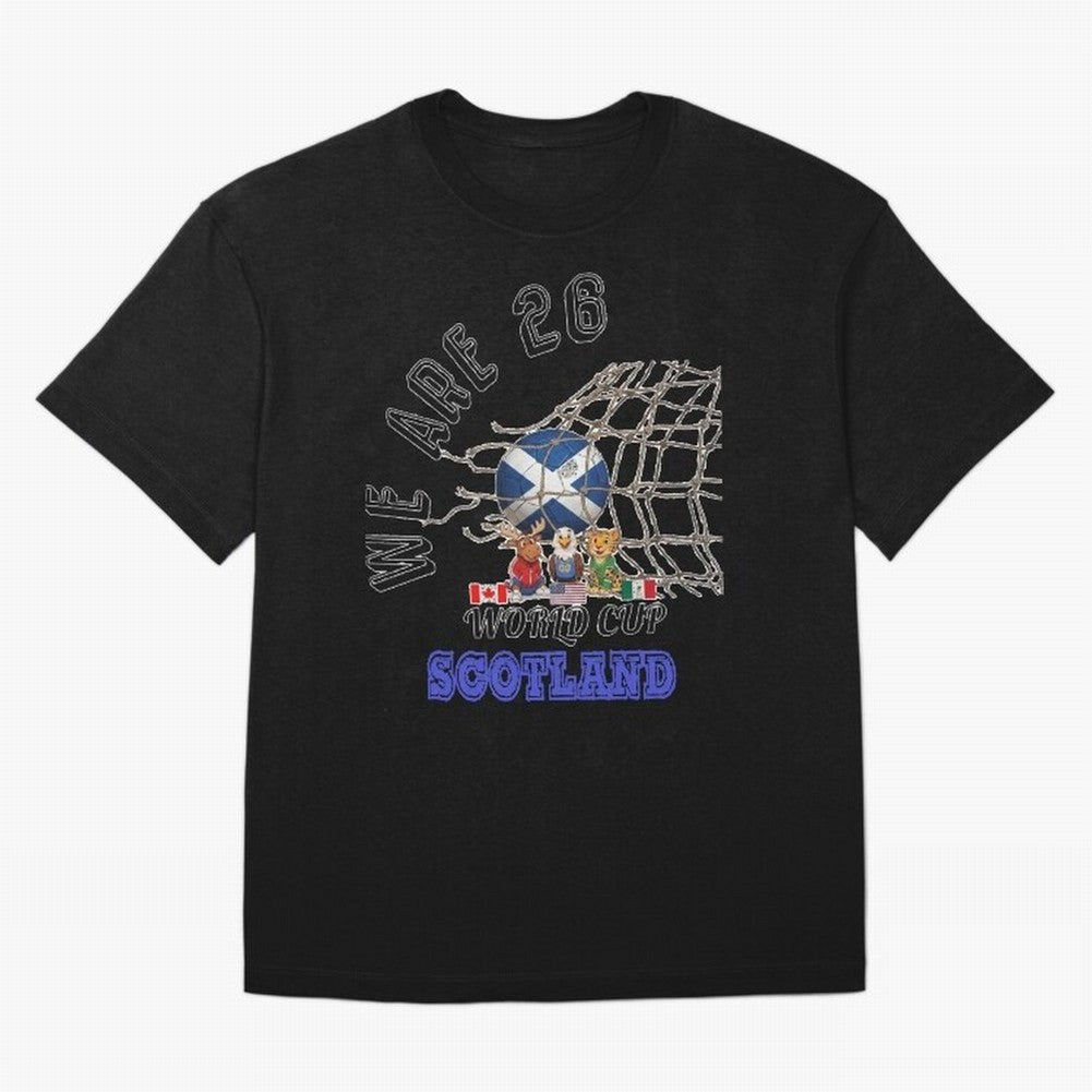 World cup 26 - Scotland Oversized T-Shirt Honor the FIFA World Cup 2026 Journey through Messi Highlights, Brazil Pride, Football History, Final Match Energy, Crowd Noise and Once in a Lifetime Moments; Built for Supporters Chasing Trophy Dreams,