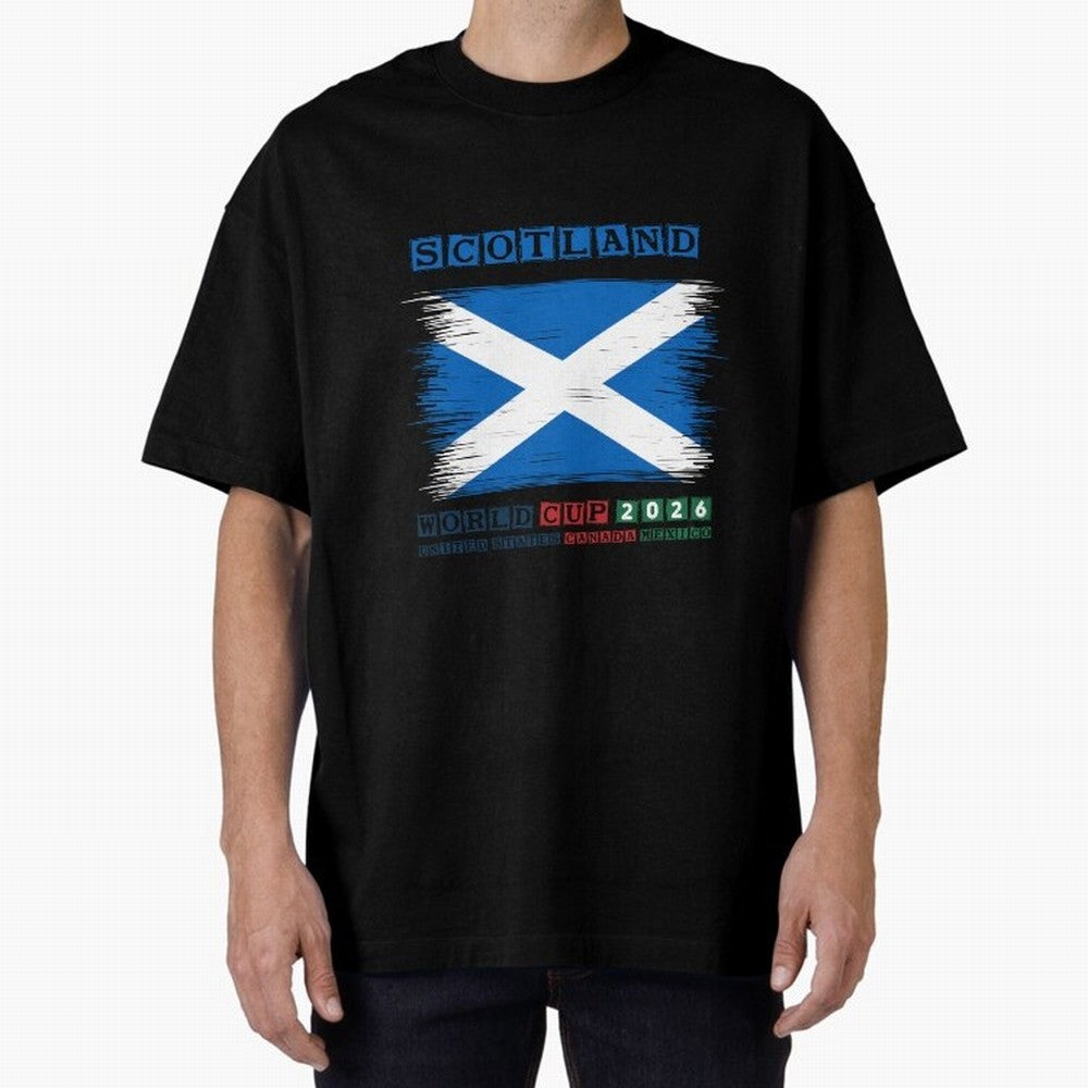 SCOTLAND WORLD CUP 2026 Oversized T-Shirt Create the FIFA World Cup 2026 Journey through Haaland Highlights, England and Germany Pride, Soccer Culture, Superstar Moments, National Team Dreams and Competitive Fire; Made for Die Hard Supporters,