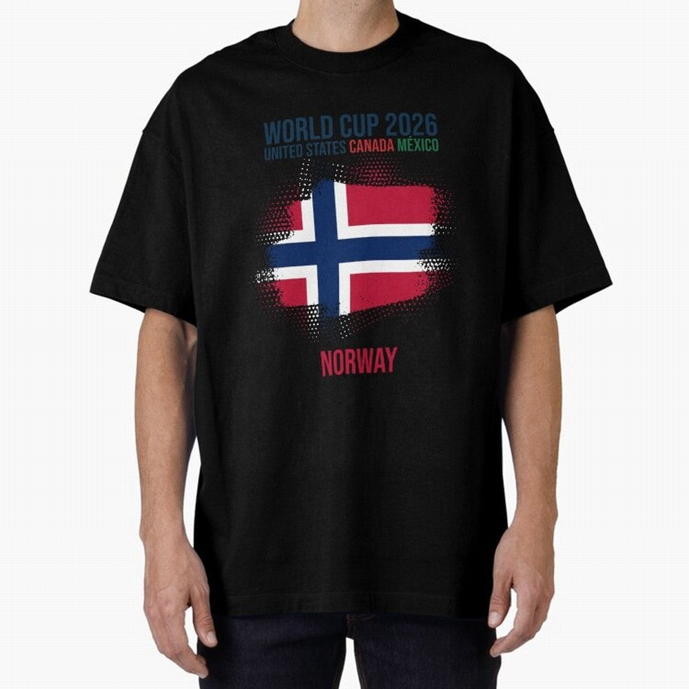 NORWAY WORLD CUP 2026 Oversized T-Shirt Support the Legends of FIFA World Cup 2026 with CR7, Portugal Energy, Supporter Pride, Iconic Celebrations, Legendary Names and Global Match Day Energy; Made for Collectors Who Enjoy Iconic Players, Country