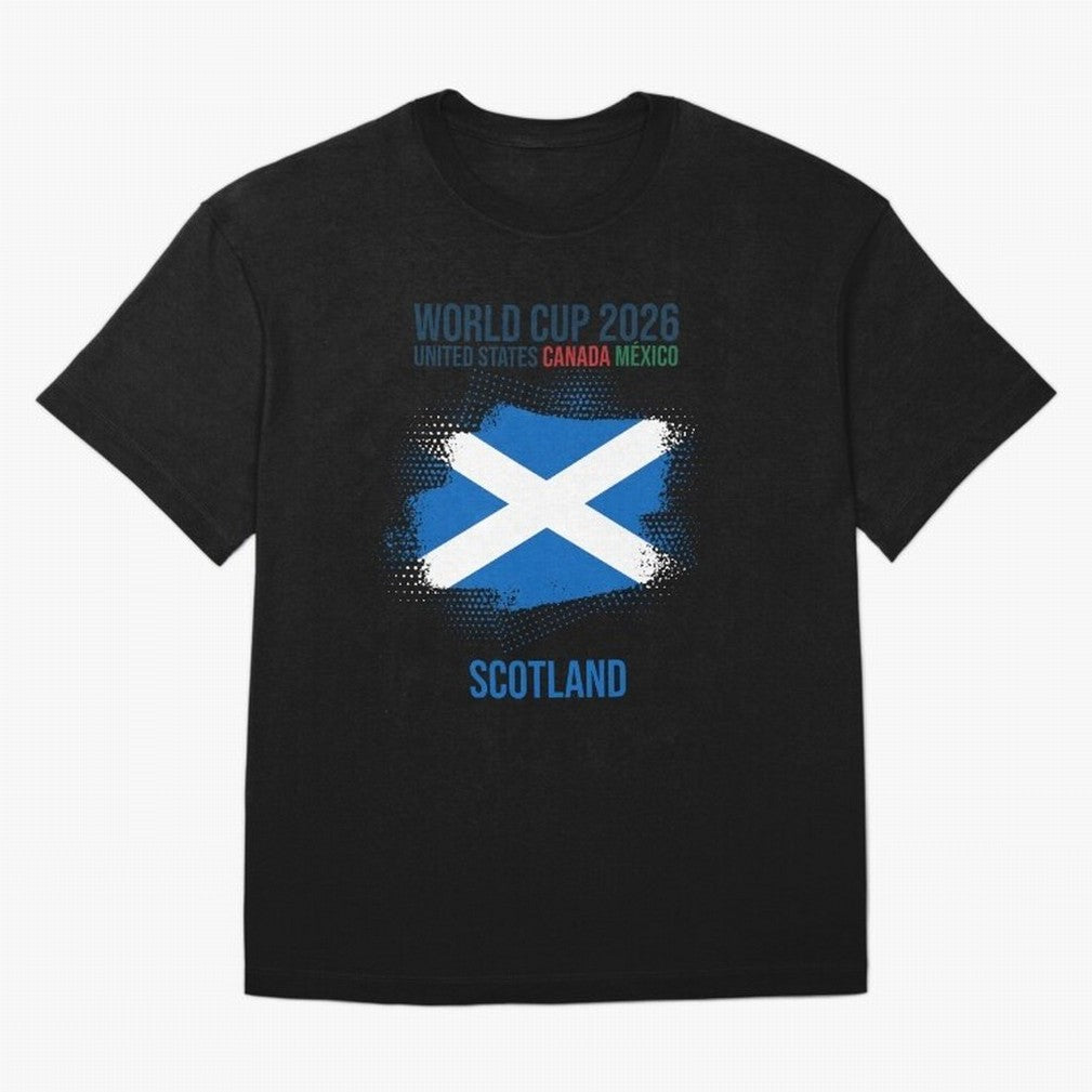 SCOTLAND WORLD CUP 2026 Oversized T-Shirt Show Match Day Excitement for FIFA World Cup 2026 USA Canada Mexico Featuring Messi, CR7 and Mbappe, Portugal Energy, Soccer Culture, Superstar Moments, National Team Dreams and Competitive Fire; Great for