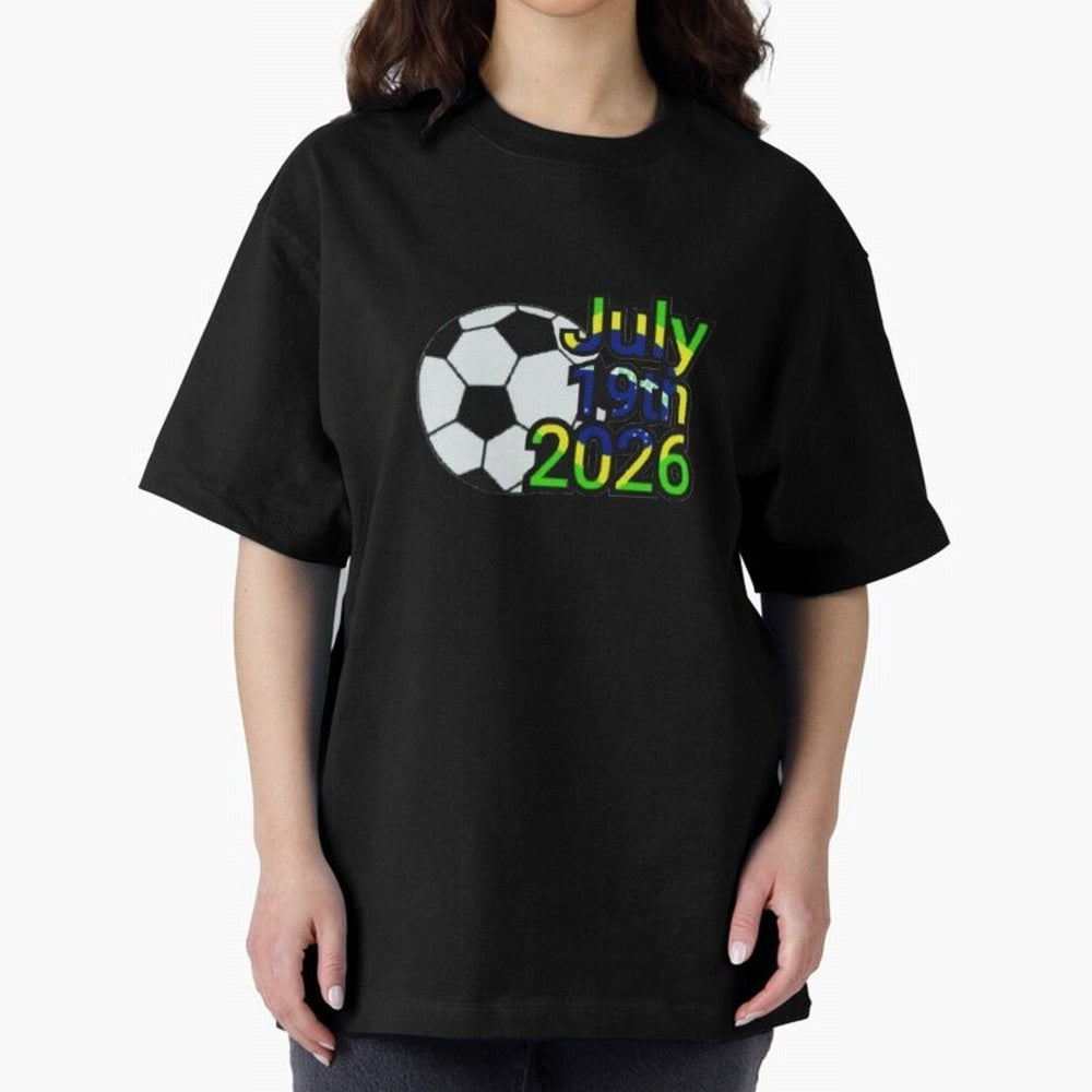 USA 2026- Brazil Oversized T-Shirt Feel FIFA World Cup 2026 Group Stage Highlighting Haaland, Spain and Netherlands Energy, Game Day Rituals, Football Legends, Country Pride and the Road to the Final; Great for Watch Parties, Sports Bars, Family