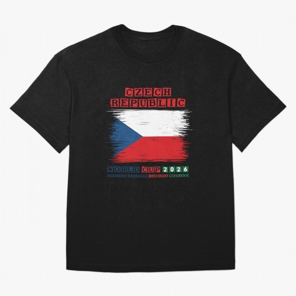 Czech Republic WORLD CUP 2026 Oversized T-Shirt Celebrate Soccer Greatness during Global Football Passion for FIFA World Cup 2026, Filled with Messi, England and Germany, Stadium Chants, National Pride, Trophy Dreams and Unforgettable Football