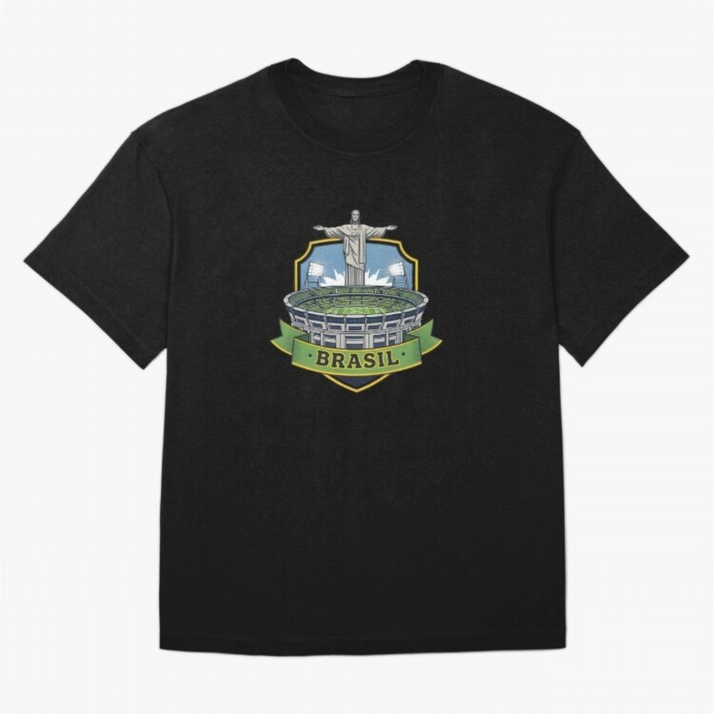 Brazil - World Cup 2026 Oversized T-Shirt Feel the Trophy Chase of FIFA World Cup 2026 Spirit, Featuring England, France and Netherlands, Cristiano Ronaldo, Haaland and CR7, Sports Nostalgia, International Competition, Famous Players and