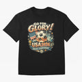 Soccer USA Oversized T-Shirt Show Fan Pride Across the FIFA World Cup 2026 Journey through Cristiano Ronaldo, Haaland and CR7 Highlights, Portugal, Spain and Germany Pride, Tournament Hype, Historic Matchups, Family Viewing Parties and Global