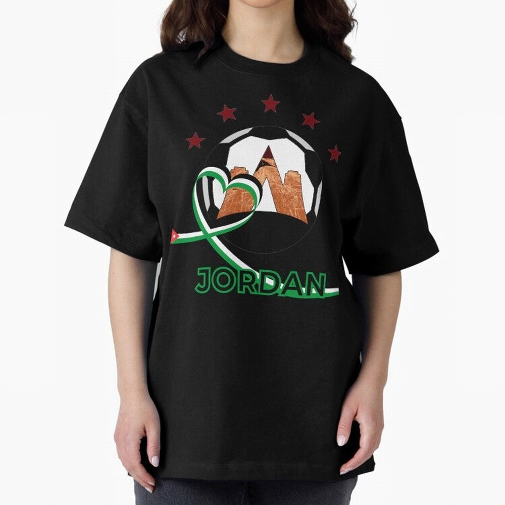 Jordan WC2026 Oversized T-Shirt Represent FIFA World Cup 2026 Connected to Haaland and Mbappe, Spain Energy, Match Day Excitement, Supporter Culture, Golden Goals and Global Football Passion; Created for Match Day Parties, Soccer Gifts, Fan Photos,