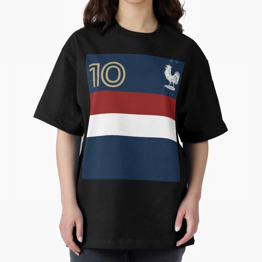 France | 2026 World Cup Fan Apparel Oversized T-Shirt Celebrate Supporters United by Global Football Passion for FIFA World Cup 2026 USA Canada Mexico, Filled with Cristiano Ronaldo, Haaland and CR7, England, France and Netherlands, Vintage Soccer