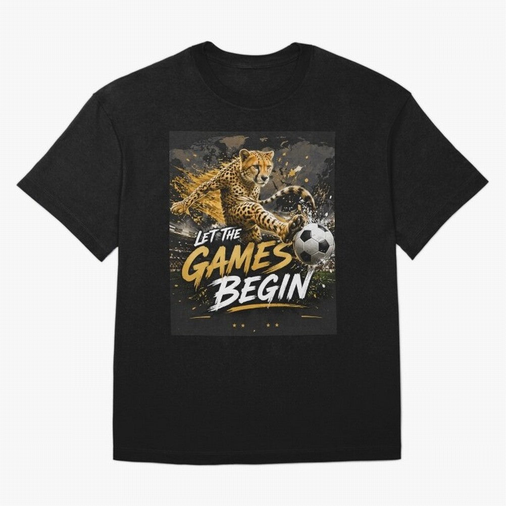 Let The Games Begin-World Cup Soccer @026 Oversized T-Shirt Support the Legends of FIFA World Cup 2026 Group Stage Built around Haaland, England and Germany Energy, Global Supporter Spirit, Legendary Goals, National Colors and Tournament