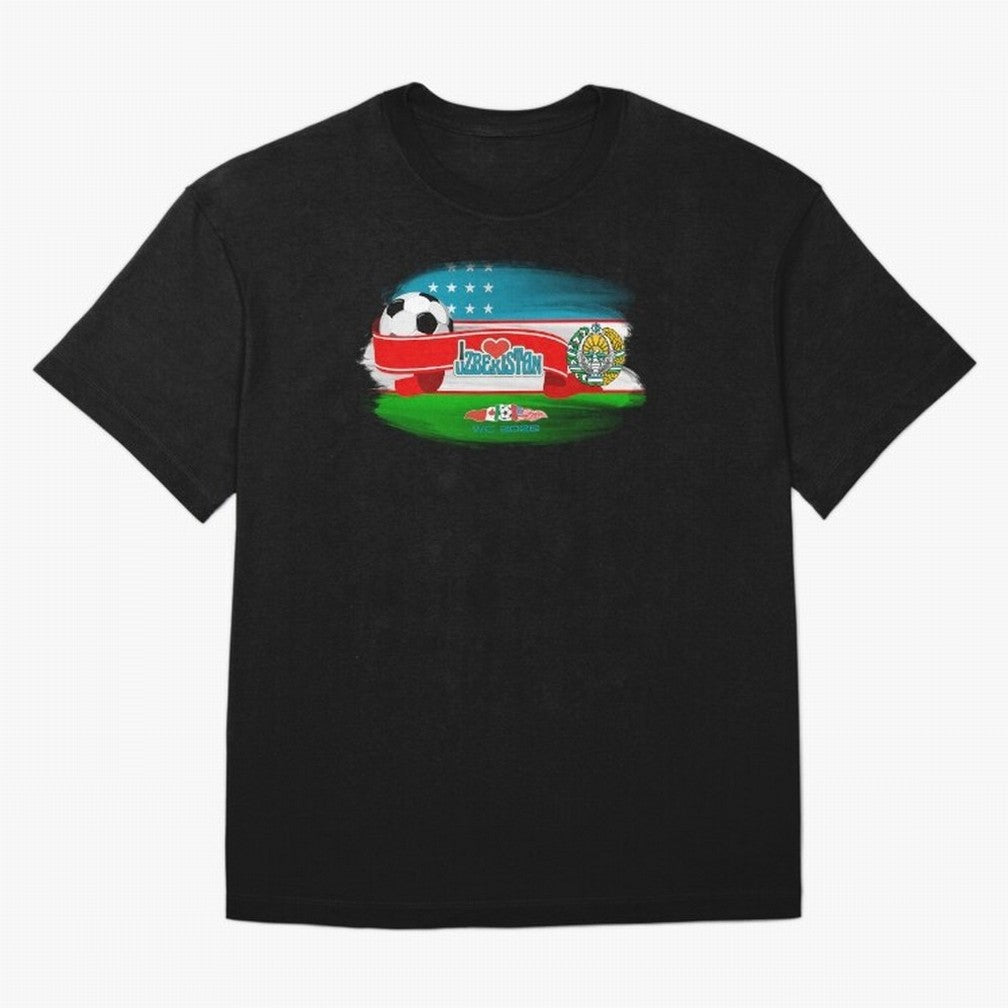 UzbekistanWC 2026 Oversized T-Shirt Join Supporters Worldwide for FIFA World Cup 2026 Group Stage with Haaland, Brazil Energy, Goal Celebration Energy, Supporter Heritage, Football Icons and Worldwide Tournament Joy; Ideal for Football Dads,