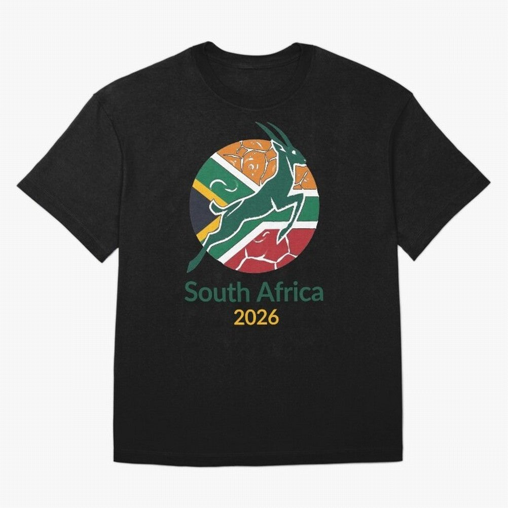 South Africa 2026 Oversized T-Shirt Celebrate Unforgettable Nights in FIFA World Cup 2026 for Fans of Neymar and Argentina, Bringing Worldwide Fan Energy, Dramatic Goals, Stadium Lights and Championship Celebrations; Created for Match Day Parties,