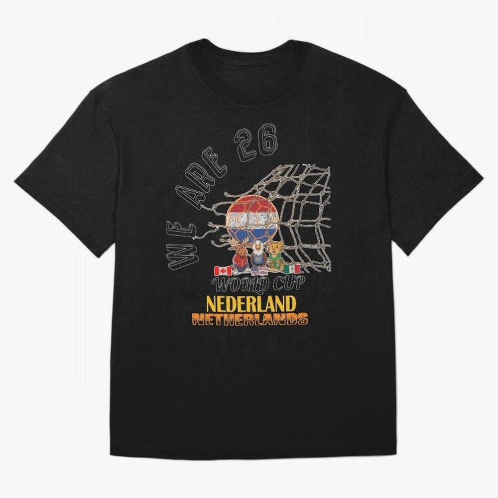 World cup 26 - Netherlands Oversized T-Shirt Bring Match Day Fire to FIFA World Cup 2026 USA Canada Mexico Spirit, Built around Argentina, France and Brazil, Neymar, Champion Mindset, Group Stage Buzz, Knockout Tension and Passionate Fan Culture;