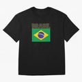 Brasil Flag Oversized T-Shirt Capture Stadium Memories from FIFA World Cup 2026 USA Canada Mexico for Fans of Messi and Cristiano Ronaldo and England, Bringing Supporter Pride, Iconic Celebrations, Legendary Names and Global Match Day Energy; Ideal