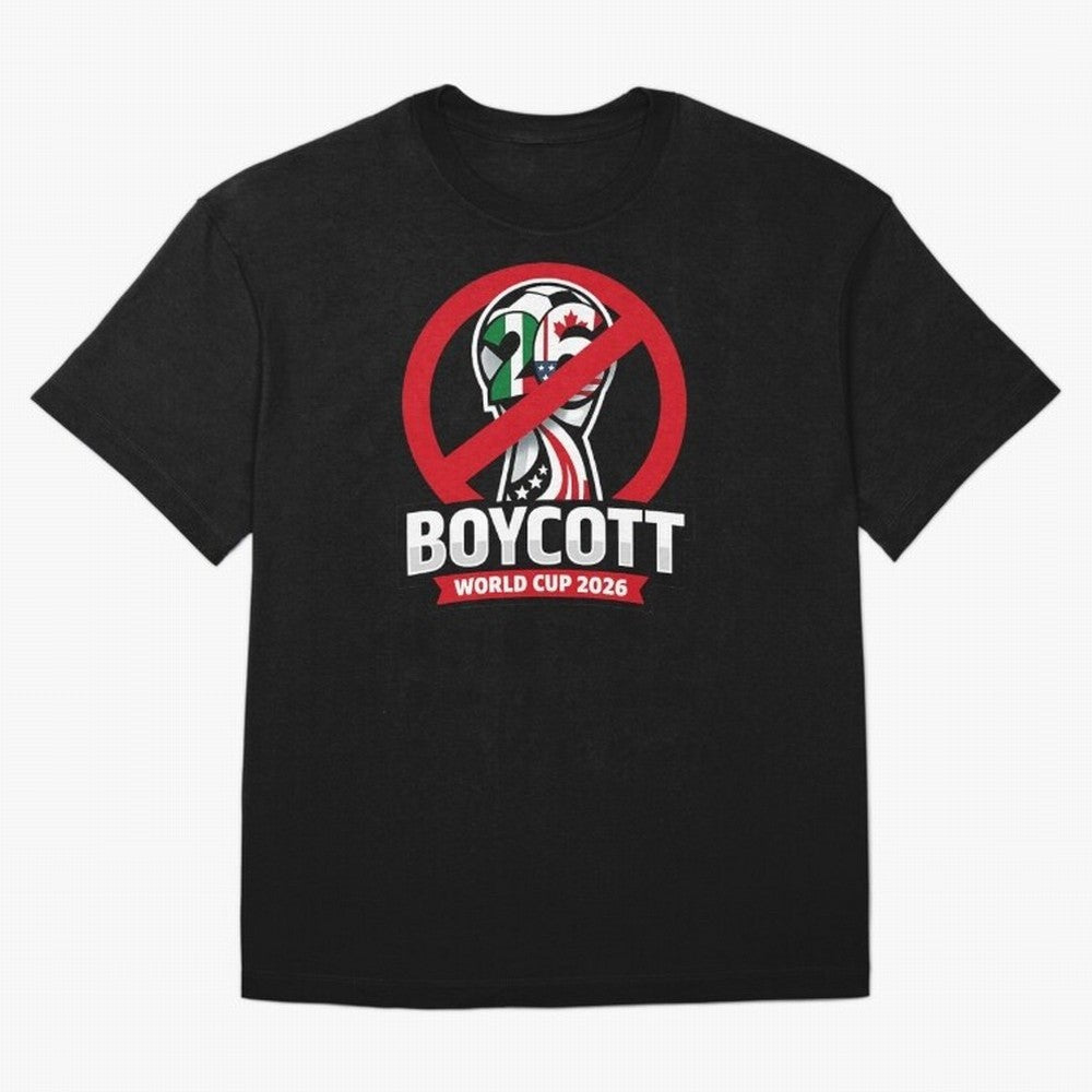 Boycott 2026 World Cup Oversized T-Shirt Show Up for the Glory of Match Day Hype around FIFA World Cup 2026 Group Stage, Cristiano Ronaldo, Haaland and CR7, Netherlands, Football Passion, Legendary Performances, Festival Vibes and Supporter