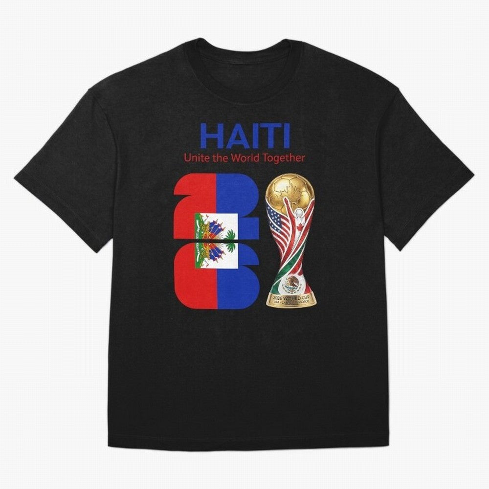 World Cup 2026, IMG 024, HAITI 014 Oversized T-Shirt Relive the Noise and Pride of FIFA World Cup 2026 USA Canada Mexico for Fans of Messi, CR7 and Mbappe and Argentina and Brazil, Bringing Football Festival Excitement, Trophy Ambitions, Country
