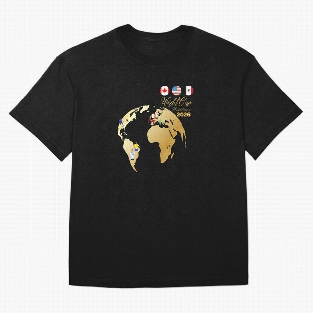 World Cup 2026 T-Shirt_70890629 Oversized T-Shirt Bring World Football Passion into Global Football Passion for FIFA World Cup 2026 Group Stage, Capturing Haaland and Mbappe, Argentina and Brazil, Football Festival Excitement, Trophy Ambitions,