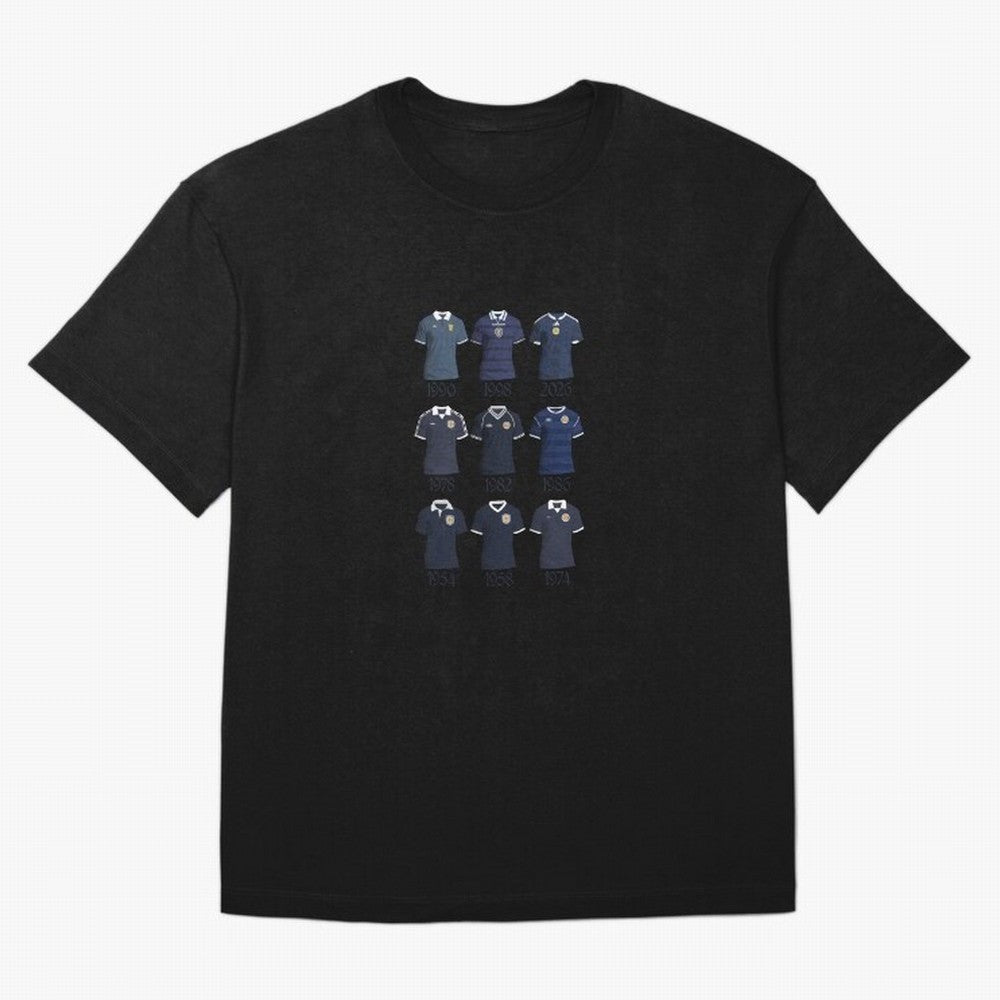 Scotland World Cup Kits Oversized T-Shirt Step into Global Football Passion for FIFA World Cup 2026 Group Stage, Built around Messi, CR7 and Mbappe, Brazil, Portugal and Argentina, Sports Nostalgia, International Competition, Famous Players and