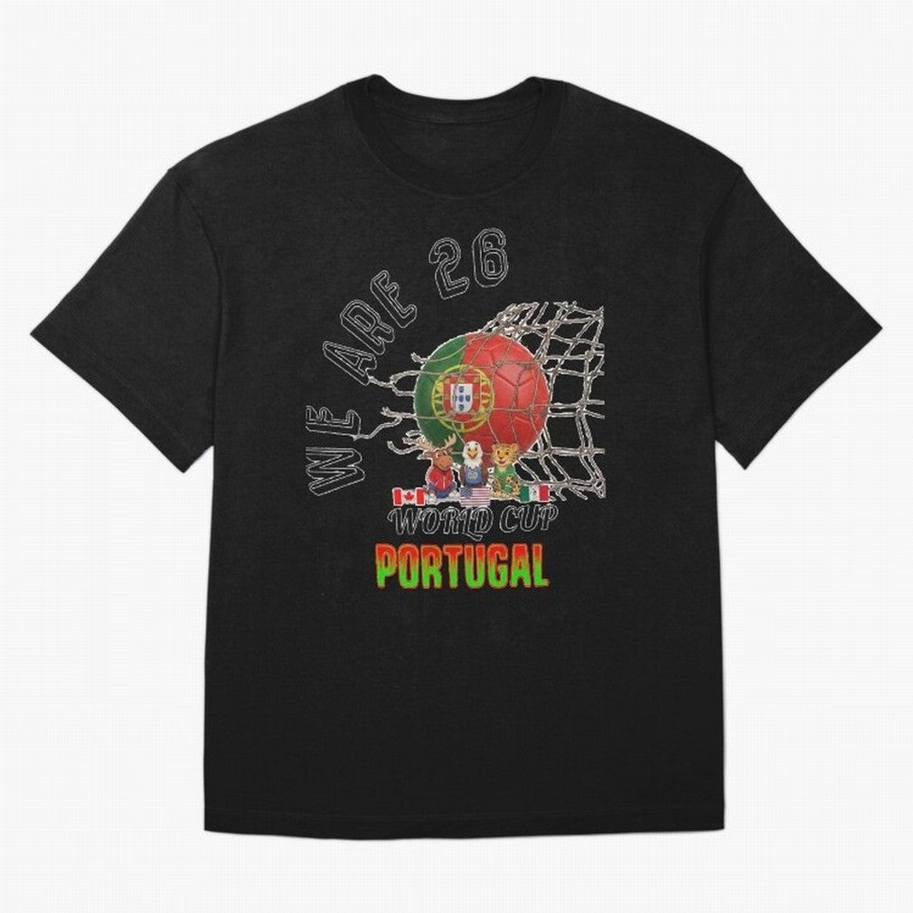 World cup 26 - Portugal Oversized T-Shirt Honor the Football Icons of FIFA World Cup 2026 USA Canada Mexico Driven by Mbappe and Neymar, Netherlands Energy, Soccer Culture, Superstar Moments, National Team Dreams and Competitive Fire; Ideal for