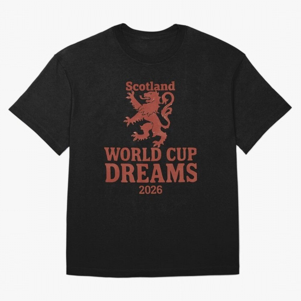 Scotland World Cup Dreams 2026 Oversized T-Shirt Make Your Look Match Match Day Hype around FIFA World Cup 2026 USA Canada Mexico, Neymar, England, Football Festival Excitement, Trophy Ambitions, Country Rivalries and Star Player Buzz; Made for