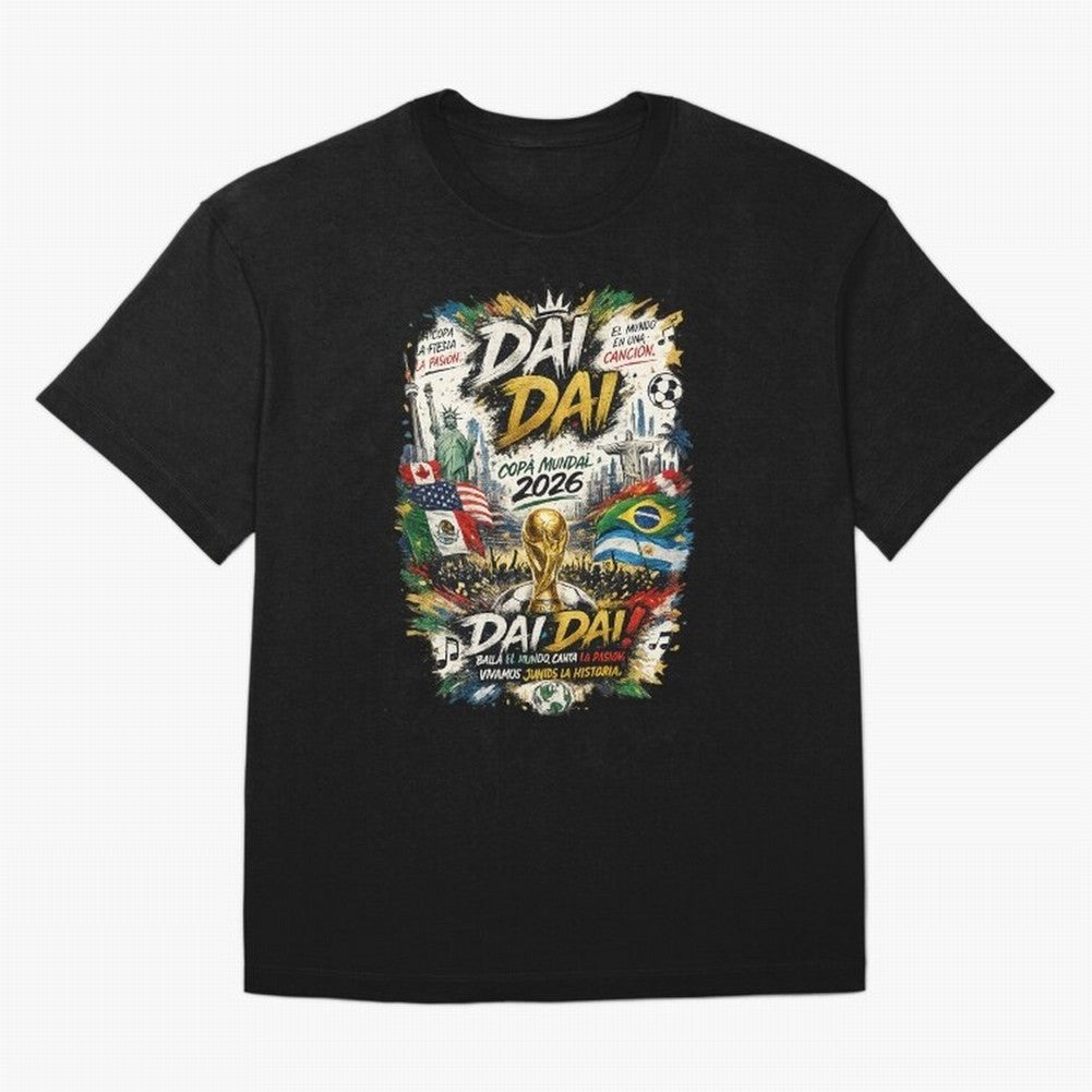 DAI DAI DESIGN FIFA 2026 Oversized T-Shirt Bring Stadium Energy to the FIFA World Cup 2026 Group Stage Journey through Cristiano Ronaldo, Haaland and CR7 Highlights, Portugal, Spain and Germany Pride, Supporter Pride, Iconic Celebrations, Legendary