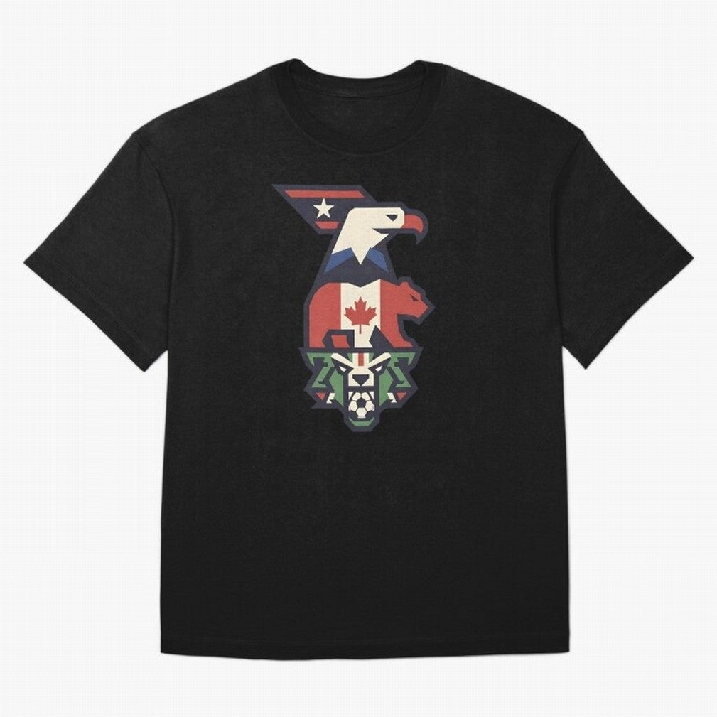 USA Canada Mexico World Cup 2026 Host Nations Oversized T-Shirt Bring Global Tournament Vibes to FIFA World Cup 2026 Featuring Cristiano Ronaldo, Argentina, France and Brazil Energy, Worldwide Fan Energy, Dramatic Goals, Stadium Lights and