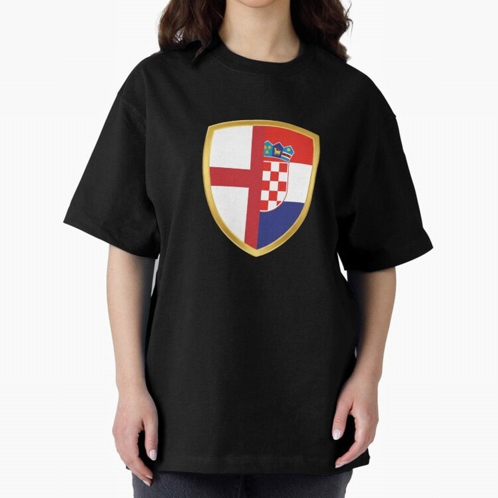 FIFA World Cup - England v Croatia Oversized T-Shirt Show Your Love for FIFA World Cup 2026 USA Canada Mexico for Fans of Cristiano Ronaldo, Haaland and CR7 and Portugal, Bringing Worldwide Fan Energy, Dramatic Goals, Stadium Lights and