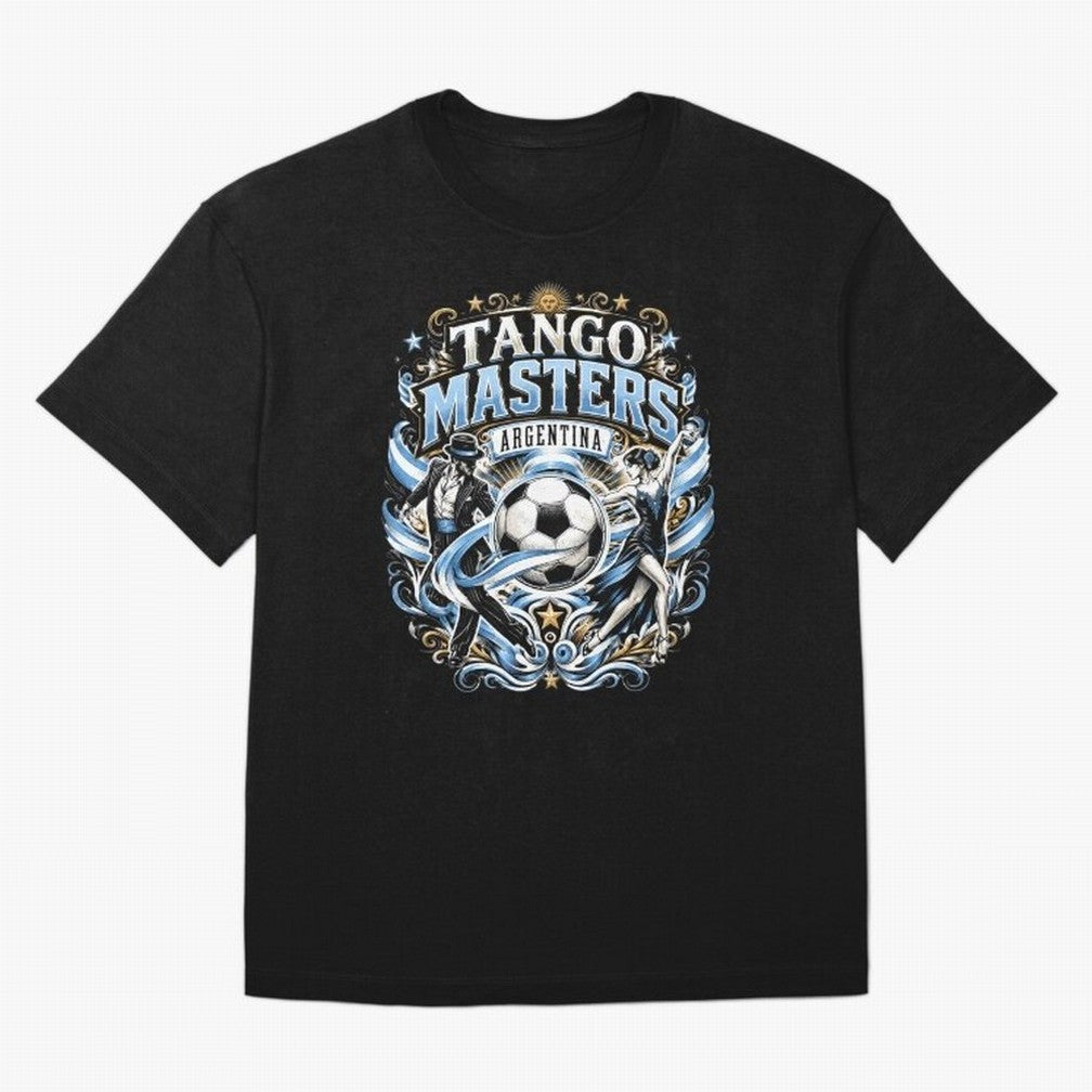 Tango Masters Argentina World Cup 2026 Oversized T-Shirt Carry the Colors and Pride of FIFA World Cup 2026 USA Canada Mexico for Fans of Cristiano Ronaldo, Haaland and CR7 and England, France and Netherlands, Bringing Football History, Final Match