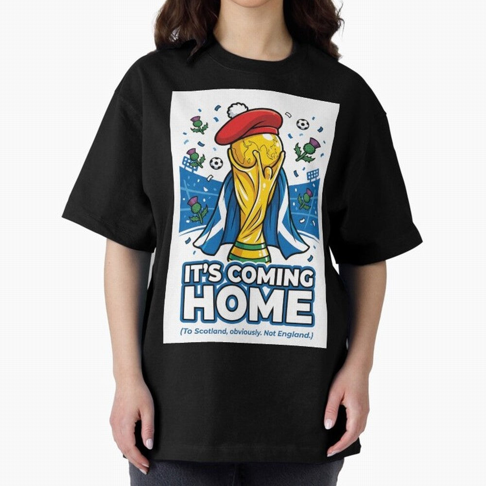 It's Coming Home Oversized T-Shirt Bring Stadium Energy to the FIFA World Cup 2026 Group Stage Journey through Cristiano Ronaldo, Haaland and CR7 Highlights, Portugal, Spain and Germany Pride, Supporter Pride, Iconic Celebrations, Legendary Names