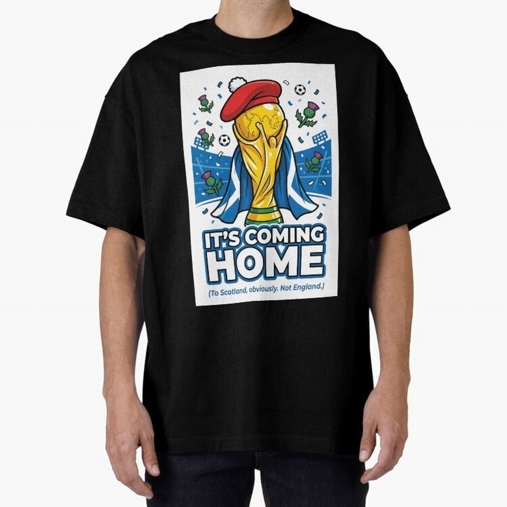 It's Coming Home Oversized T-Shirt Bring Stadium Energy to the FIFA World Cup 2026 Group Stage Journey through Cristiano Ronaldo, Haaland and CR7 Highlights, Portugal, Spain and Germany Pride, Supporter Pride, Iconic Celebrations, Legendary Names