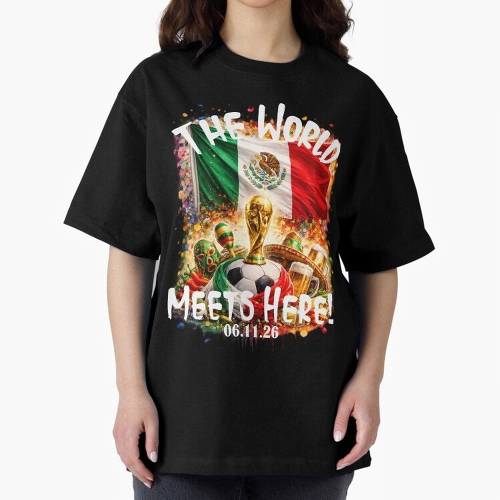 2026 World Cup Oversized T-Shirt Fuel Your Fan Pride for the FIFA World Cup 2026 Journey through Neymar Highlights, Brazil Pride, Global Supporter Spirit, Legendary Goals, National Colors and Tournament Celebration; Perfect for Fans, Collectors,