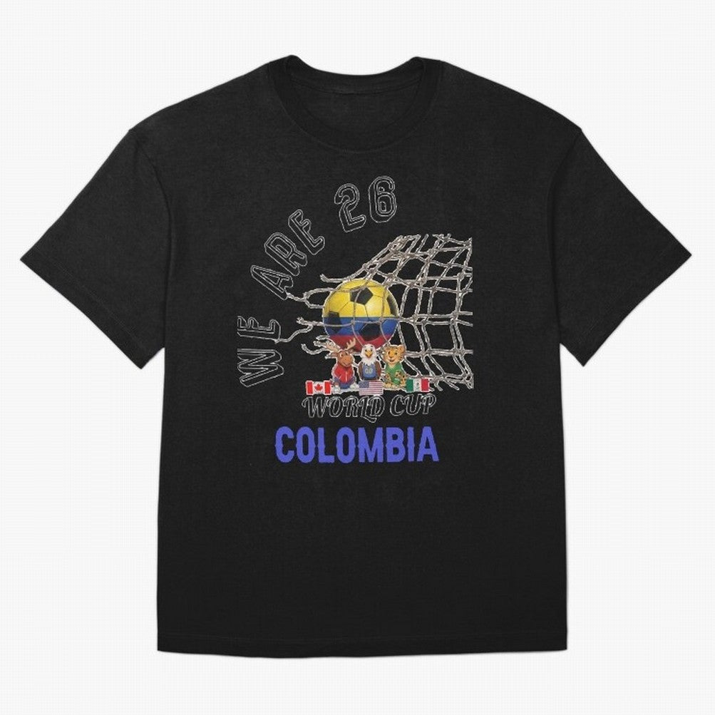 World cup 26 - Colombia Oversized T-Shirt Bring Supporter Culture to FIFA World Cup 2026 Group Stage for Fans of Haaland and Mbappe and England, Bringing Fan Favorite Moments, National Team Passion, Big Match Drama and Soccer History; Made for Die