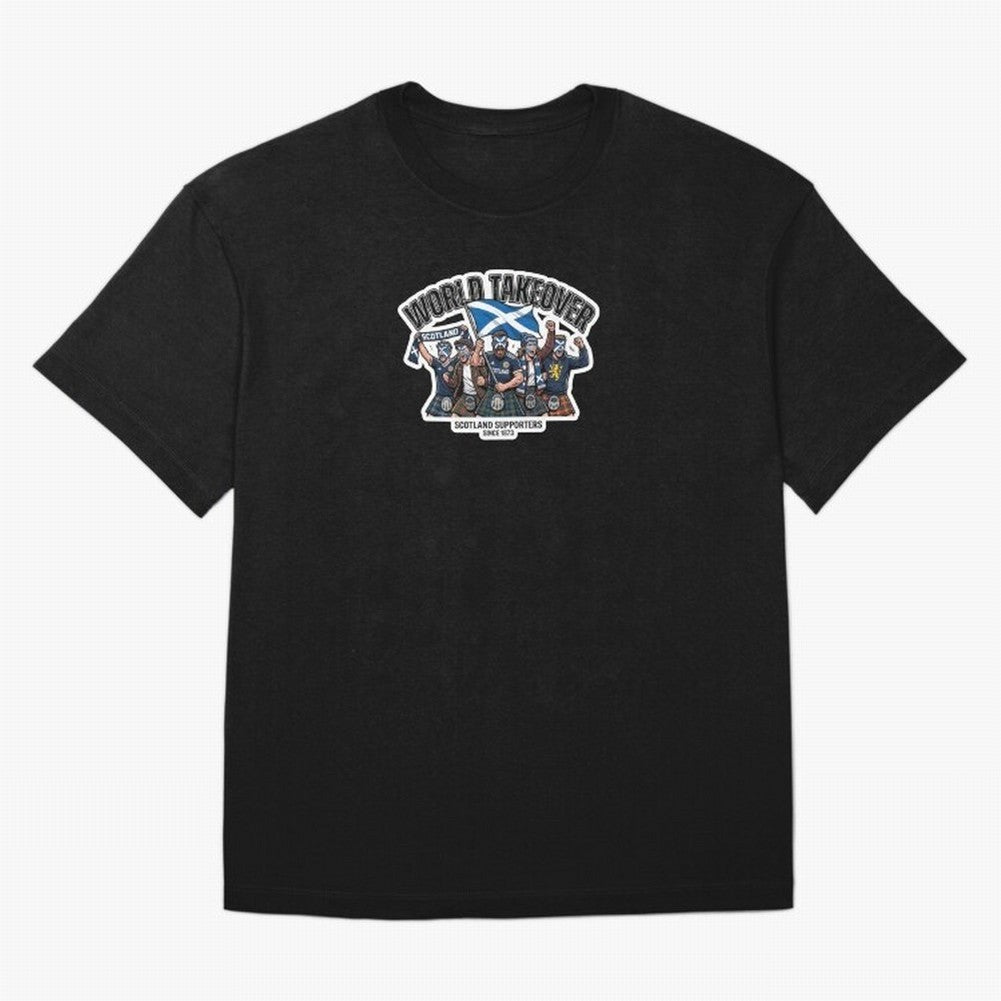 Scotland Soccer Fans Tartan Power Sticker 2026 Football Supporters Oversized T-Shirt Join the Countdown to FIFA World Cup 2026 USA Canada Mexico Featuring Mbappe, Netherlands Energy, Stadium Memories, Football Loyalty, International Chants and