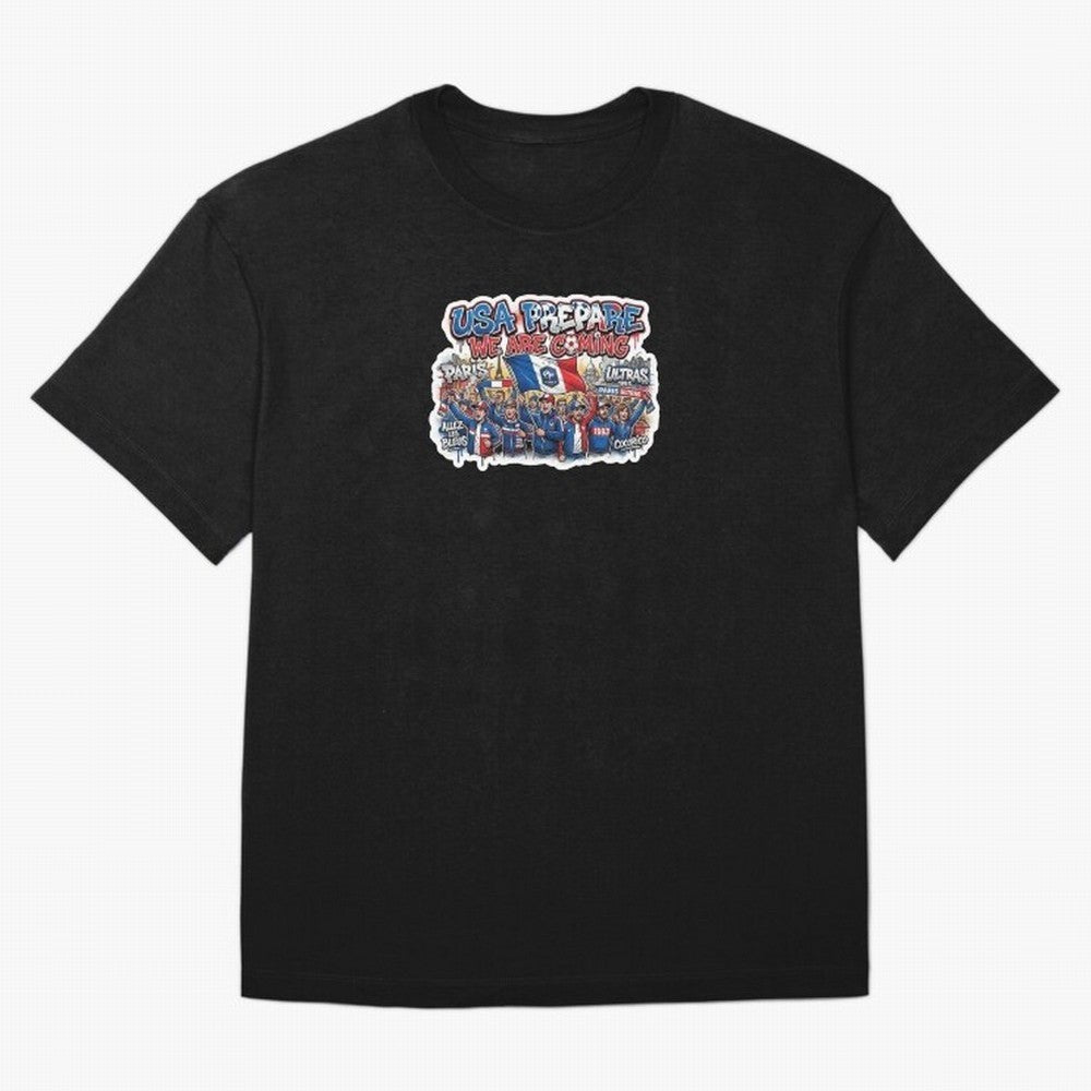 France Soccer Fans 2026 Sticker We Are Coming Oversized T-Shirt Back Your Heroes with the FIFA World Cup 2026 Group Stage Journey through Cristiano Ronaldo Highlights, France and Portugal Pride, Fan Favorite Moments, National Team Passion, Big