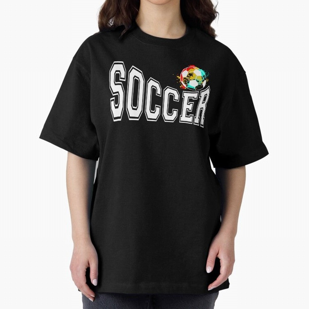 Football World Cup 2026 Oversized T-Shirt Capture Global Football Passion for FIFA World Cup 2026 Group Stage, Capturing Neymar, Spain, Champion Mindset, Group Stage Buzz, Knockout Tension and Passionate Fan Culture; Ideal for Fans Who Follow