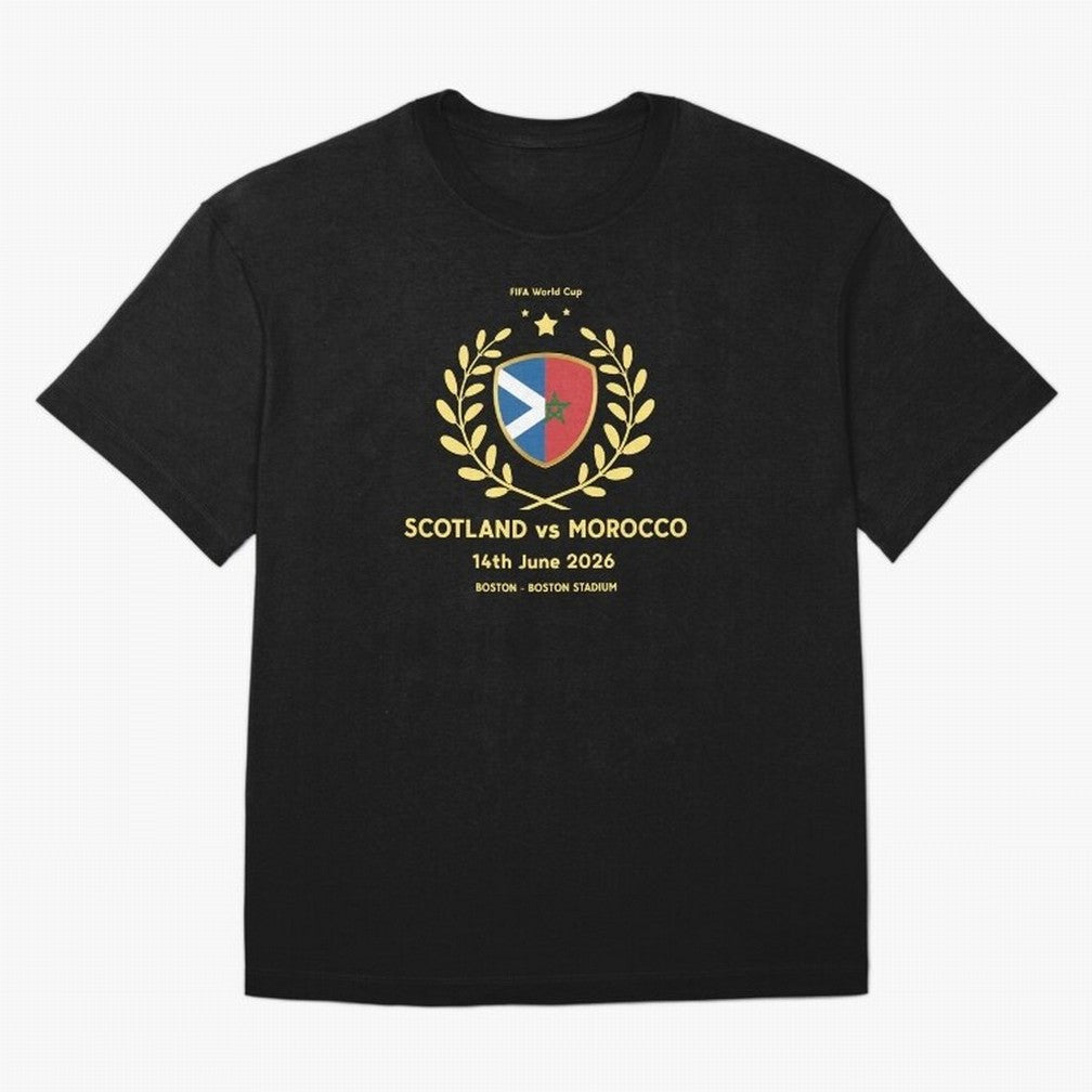 FIFA World Cup - Scotland v Morocco Oversized T-Shirt Celebrate FIFA World Cup 2026 USA Canada Mexico for Fans of Mbappe and Neymar and France and Portugal, Bringing Football Passion, Legendary Performances, Festival Vibes and Supporter Community;