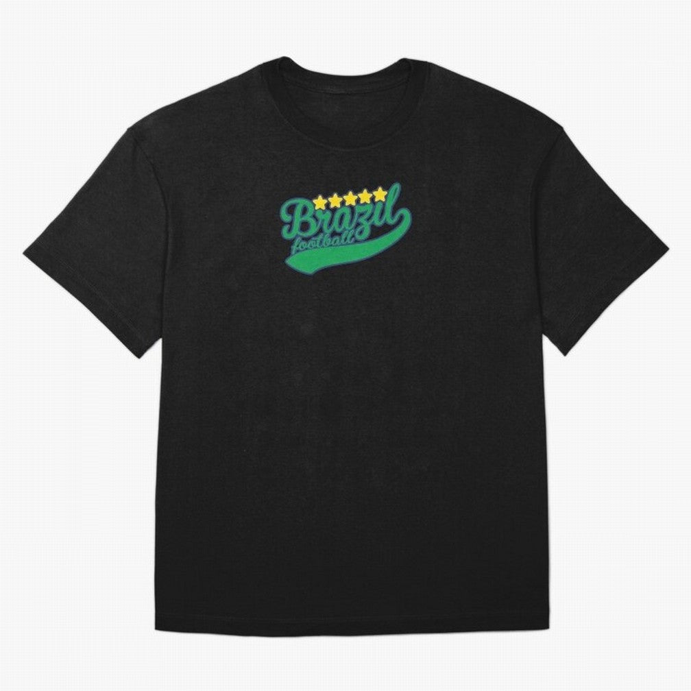 Brazil Soccer Football World Cup Vintage Oversized T-Shirt Represent Football Lovers during FIFA World Cup 2026 Group Stage Made for Mbappe and Neymar, Germany Energy, Classic Soccer Heritage, Championship Pressure, Fan Loyalty and International