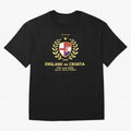 FIFA World Cup - England v Croatia Oversized T-Shirt Represent the FIFA World Cup 2026 Group Stage Journey through Messi, Neymar and Mbappe Highlights, Spain and Netherlands Pride, Worldwide Fan Energy, Dramatic Goals, Stadium Lights and