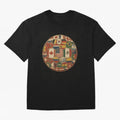 Vintage World Flags Soccer Ball,2026 International Football Graphic Gifts Tee Oversized T-Shirt Celebrate Football Heritage in the FIFA World Cup 2026 Group Stage Journey through Neymar Highlights, England and Germany Pride, Football History, Final