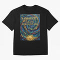 Kansas City Home of the World Cup 2026 Soccer Fan ¡ª Moody Jewel Art Print Oversized T-Shirt Enjoy the Biggest Football Party of FIFA World Cup 2026 Highlighting Mbappe, Brazil Energy, Goal Celebration Energy, Supporter Heritage, Football Icons and