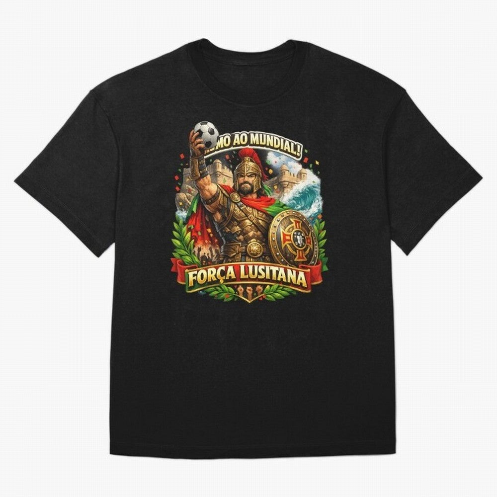 Portugal Rooster World Cup 2026 Fan Art Oversized T-Shirt Show Fan Pride Across FIFA World Cup 2026 Spirit, Capturing England, Haaland, Vintage Soccer Flavor, Modern Football Stars, National Flags and Final Night Emotion; Ideal for Passionate Fans