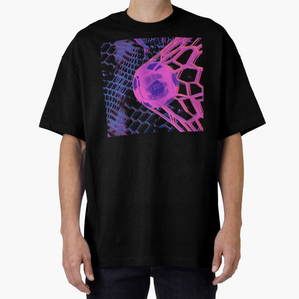 GO TEAM! Oversized T-Shirt Bring Trophy Dreams to Global Football Passion for FIFA World Cup 2026 Group Stage, Driven by Cristiano Ronaldo, France and Portugal, Soccer Culture, Superstar Moments, National Team Dreams and Competitive Fire; Ideal for