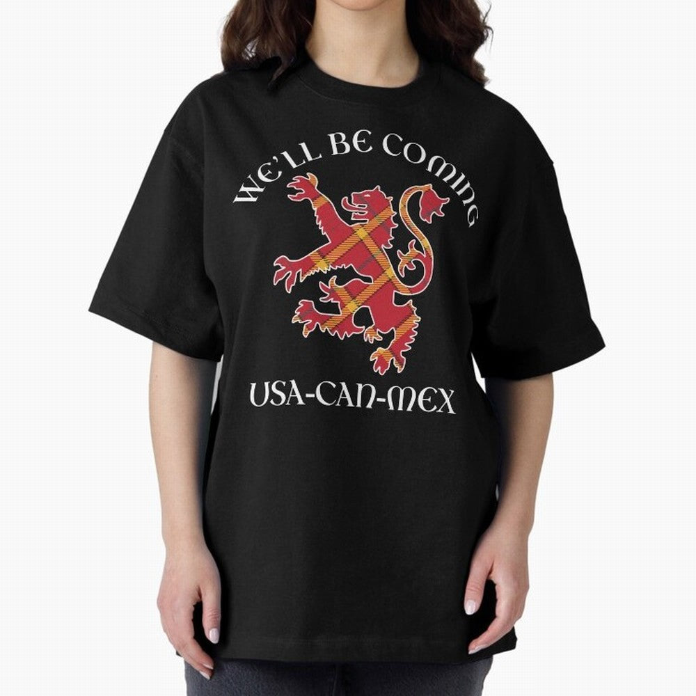 Scotland on Tour WC 2026 Oversized T-Shirt Capture FIFA World Cup 2026 Group Stage Spirit, Built around England, Mbappe, Classic Soccer Heritage, Championship Pressure, Fan Loyalty and International Pride; Made for Die Hard Supporters, Soccer