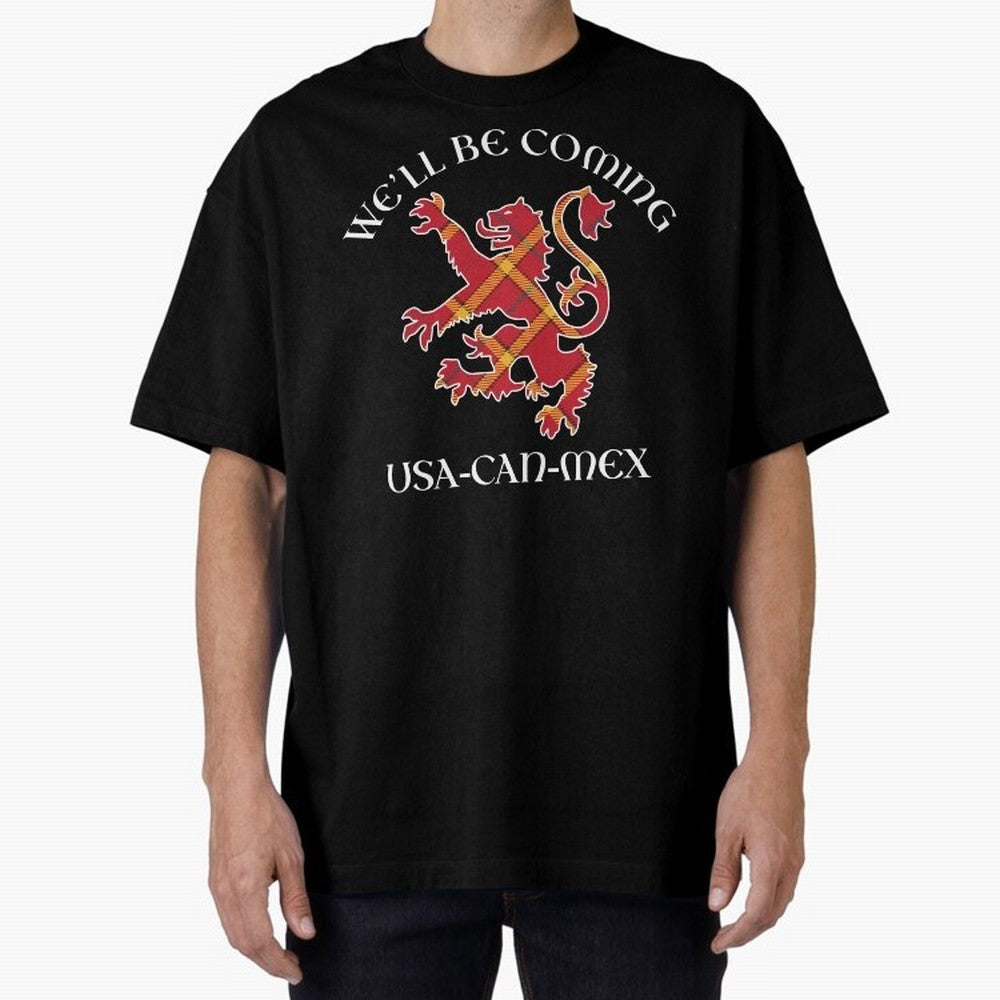 Scotland on Tour WC 2026 Oversized T-Shirt Capture FIFA World Cup 2026 Group Stage Spirit, Built around England, Mbappe, Classic Soccer Heritage, Championship Pressure, Fan Loyalty and International Pride; Made for Die Hard Supporters, Soccer