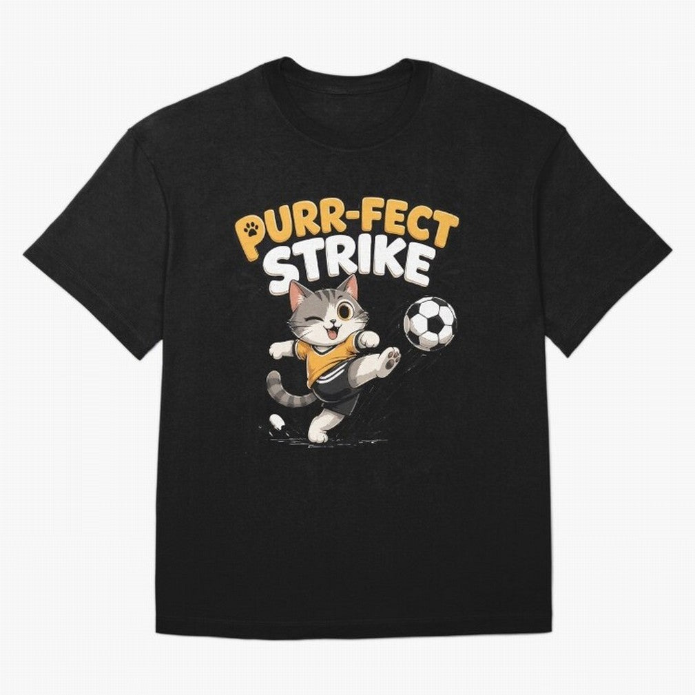 Purr-fect Strike Oversized T-Shirt Celebrate Rivalries and Pride in FIFA World Cup 2026 Group Stage for Fans of Messi and Spain, Bringing Global Supporter Spirit, Legendary Goals, National Colors and Tournament Celebration; Great for Supporters Who