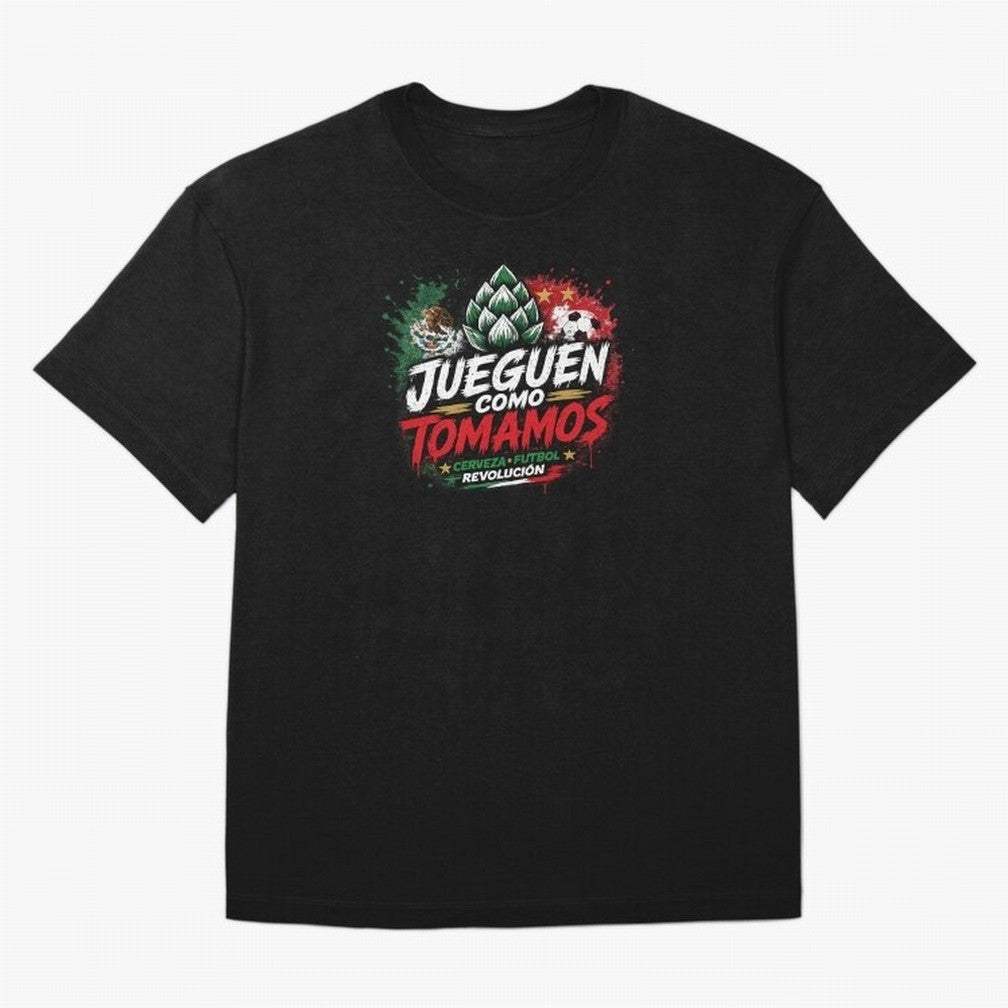 Jueguen Como Tomamos Futbol Cervecero Oversized T-Shirt Back Your Heroes with Match Day Hype around FIFA World Cup 2026 USA Canada Mexico, CR7 and Messi, Netherlands, Football History, Final Match Energy, Crowd Noise and Once in a Lifetime Moments;