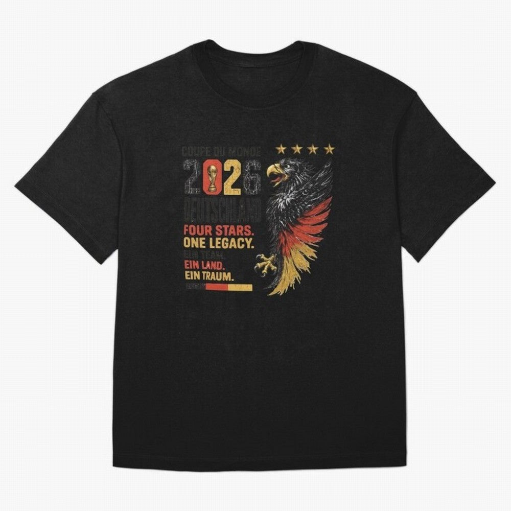 Germany Soccer World Cup 2026 Eagle Vintage Design Oversized T-Shirt Back Your Heroes with Match Day Hype around FIFA World Cup 2026 USA Canada Mexico, Mbappe, Portugal, Spain and Germany, Global Supporter Spirit, Legendary Goals, National Colors
